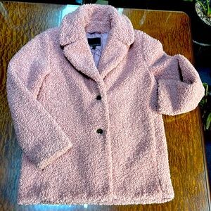 Pink Banana Republic Teddy Bear Coat